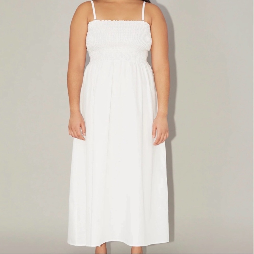 Uncle Studios The Smock Dress in White (Sz M)